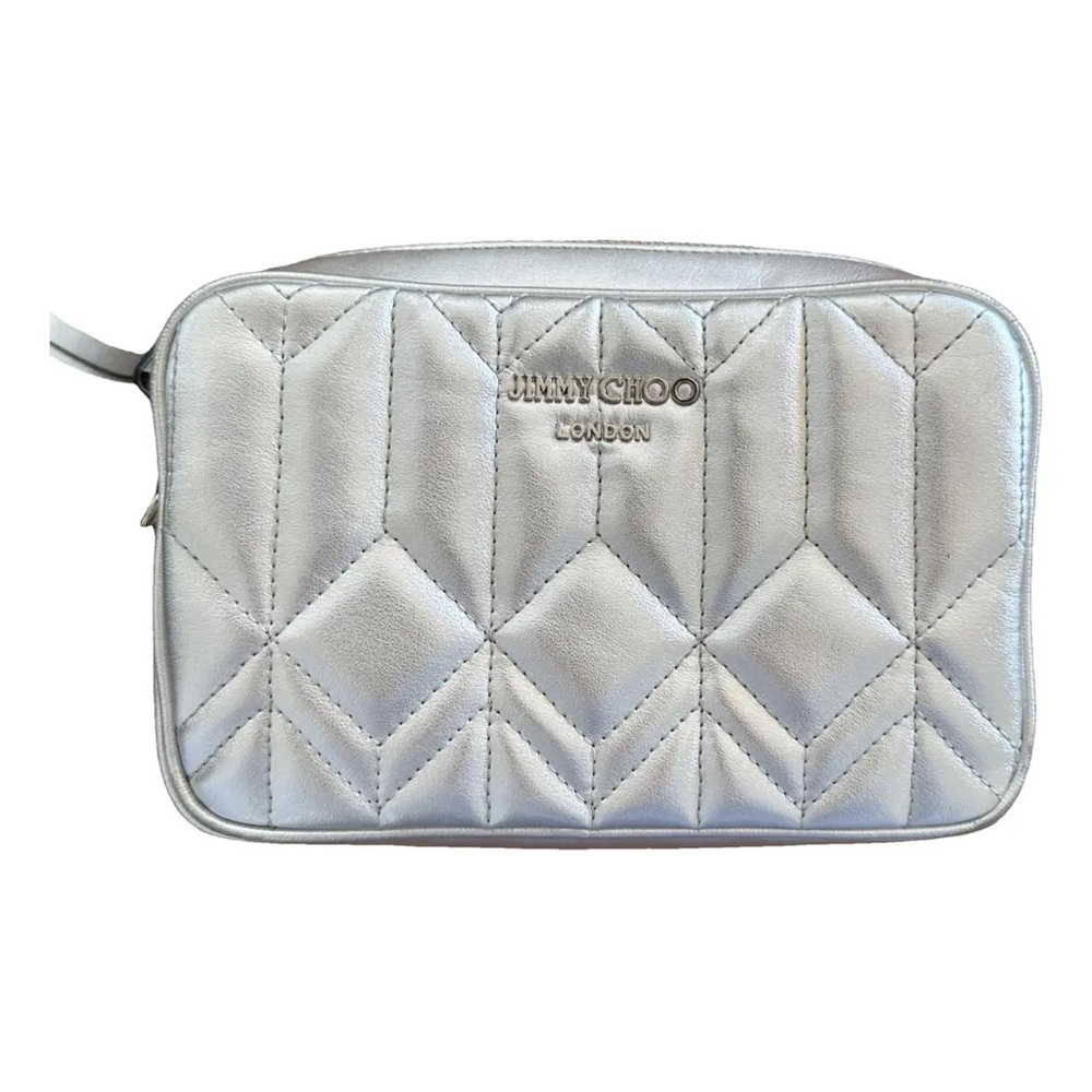 Silver leather jimmy Choo bag